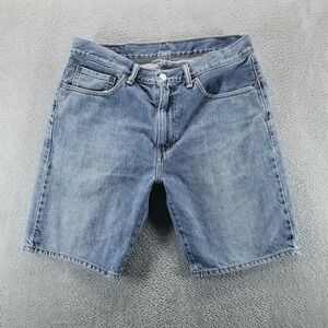 Levis 505 Shorts Mens 34 Blue Regular Straight‎ 9" Skater Y2K Bermuda Denim